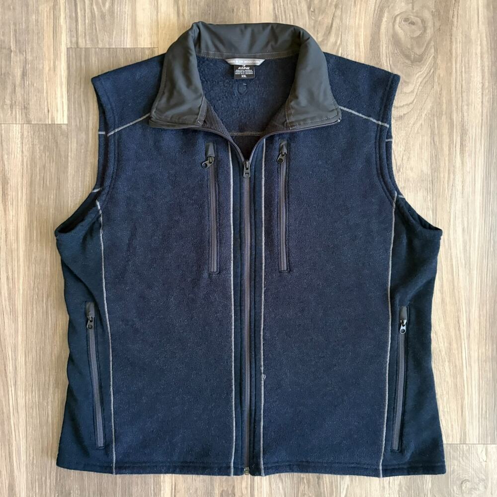 Kuhl Interceptr Fleece Vest Men's Size 2XL Navy Blue Zip Up
